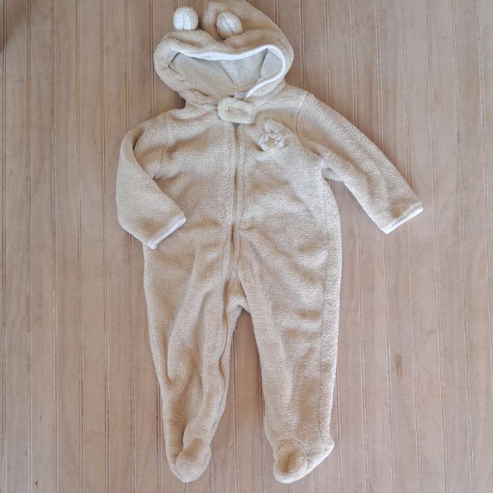 Babyworks Teddy Bear Body Suit Cozy Lightweight Fleece Foot Winter Unisex